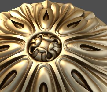 3D model Thistle carved (STL)